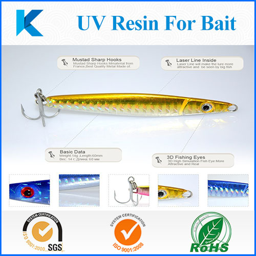 Fast Clear Curing UV resin/glue for fishing Lure/Bait eyes making