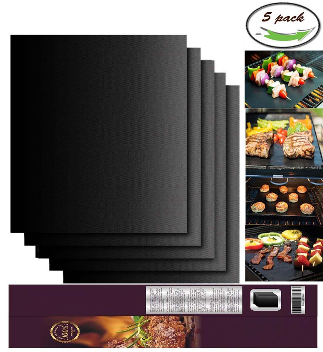 Non-stick BBQ Grill Mat Made with FDA Food Grade PTFE / Teflon for oven liner  (FDA)