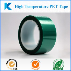 High temperature PET/Polyester green masking tape for PCB Plating /Anodizing/Powder Coating