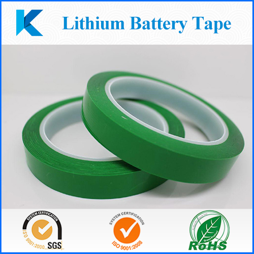 Green PET tape lithium battery terminal for insulation protection