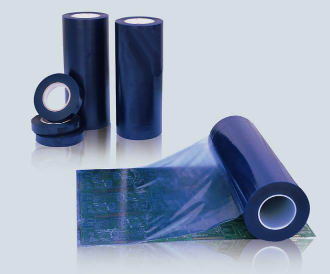 High performance pressure sensitive Transparent Blue PCB PVC Protective Tape